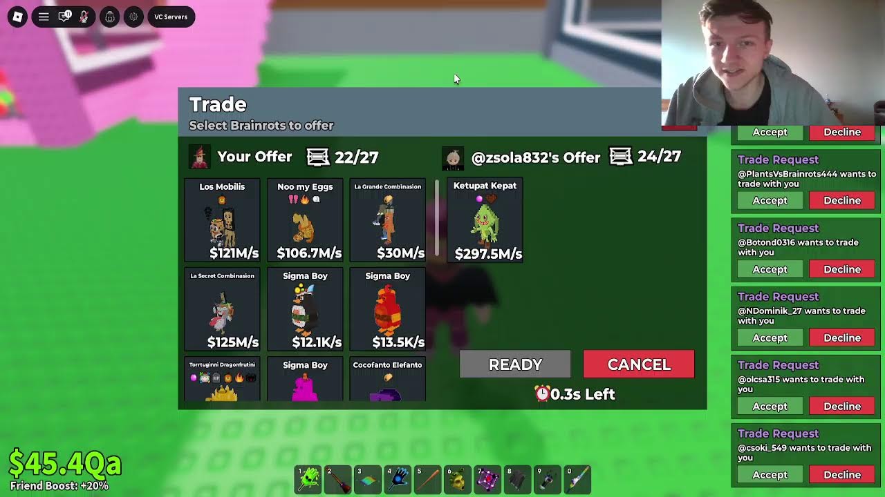 Trade-elés OG-ig! | Roblox: Steal a Brai…