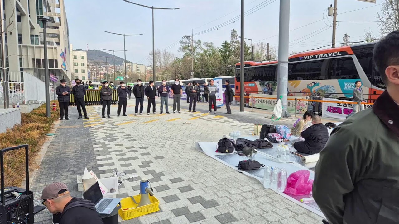 A학교 투쟁 라이브: 4월 3일 아침